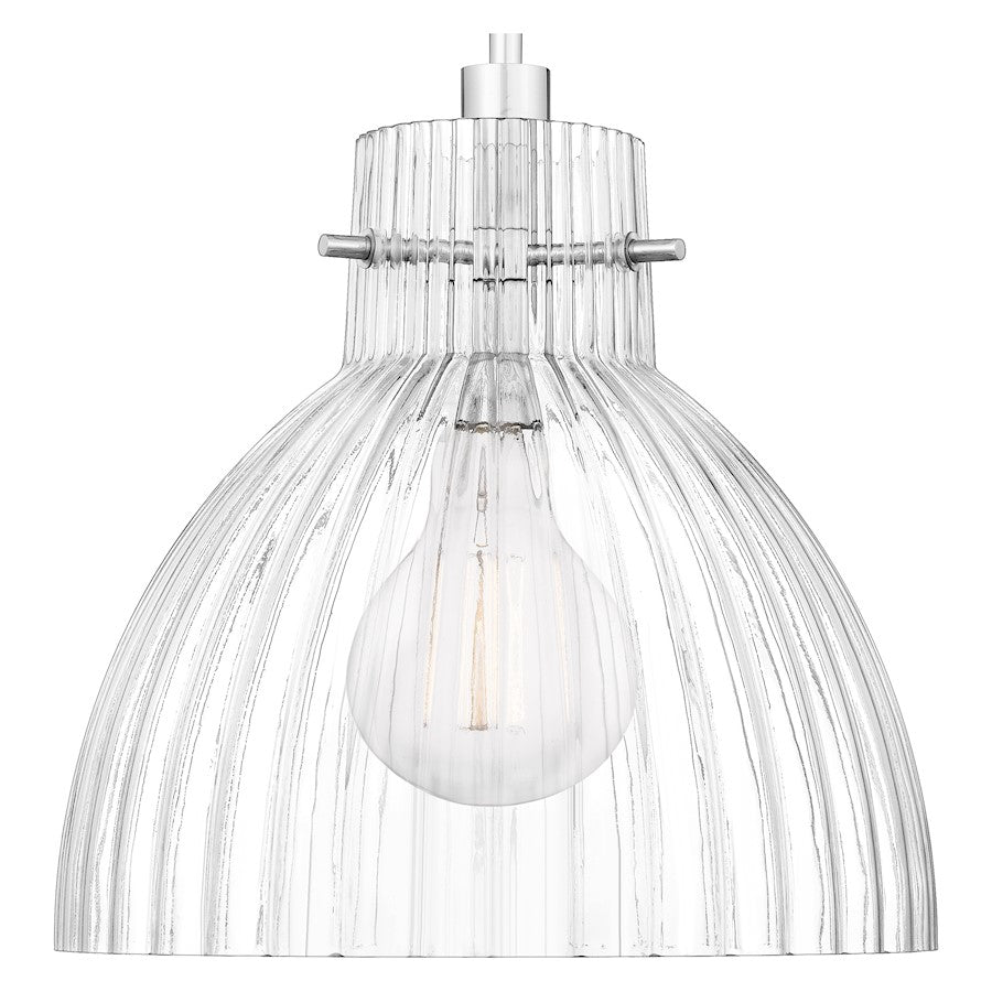 1 Light Mini Pendant, Polished Chrome