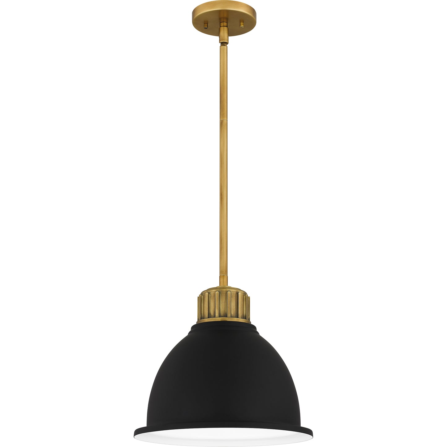 Quoizel Baynard 1 Light Mini Pendant, Weathered Brass/Metal - QPP5569WS