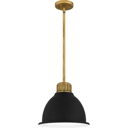 Quoizel Baynard 1 Light Mini Pendant, Weathered Brass/Metal - QPP5569WS