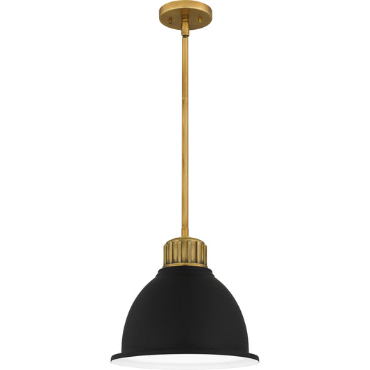 Quoizel Baynard 1 Light Mini Pendant, Weathered Brass/Metal - QPP5569WS