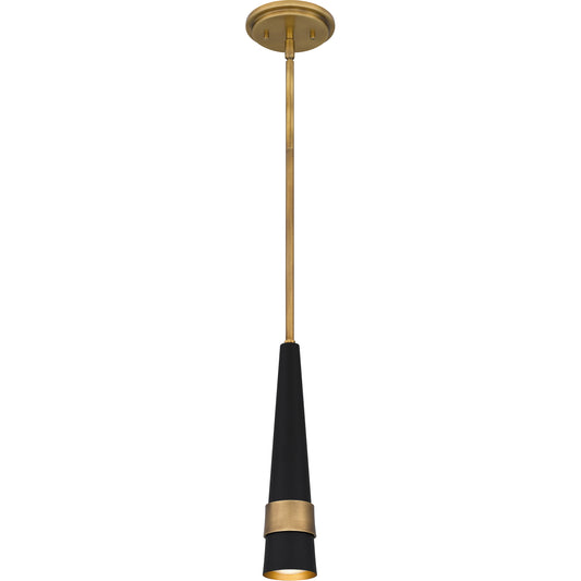 Quoizel Lennox LED Mini Pendant, Weathered Brass - QPP5579WS