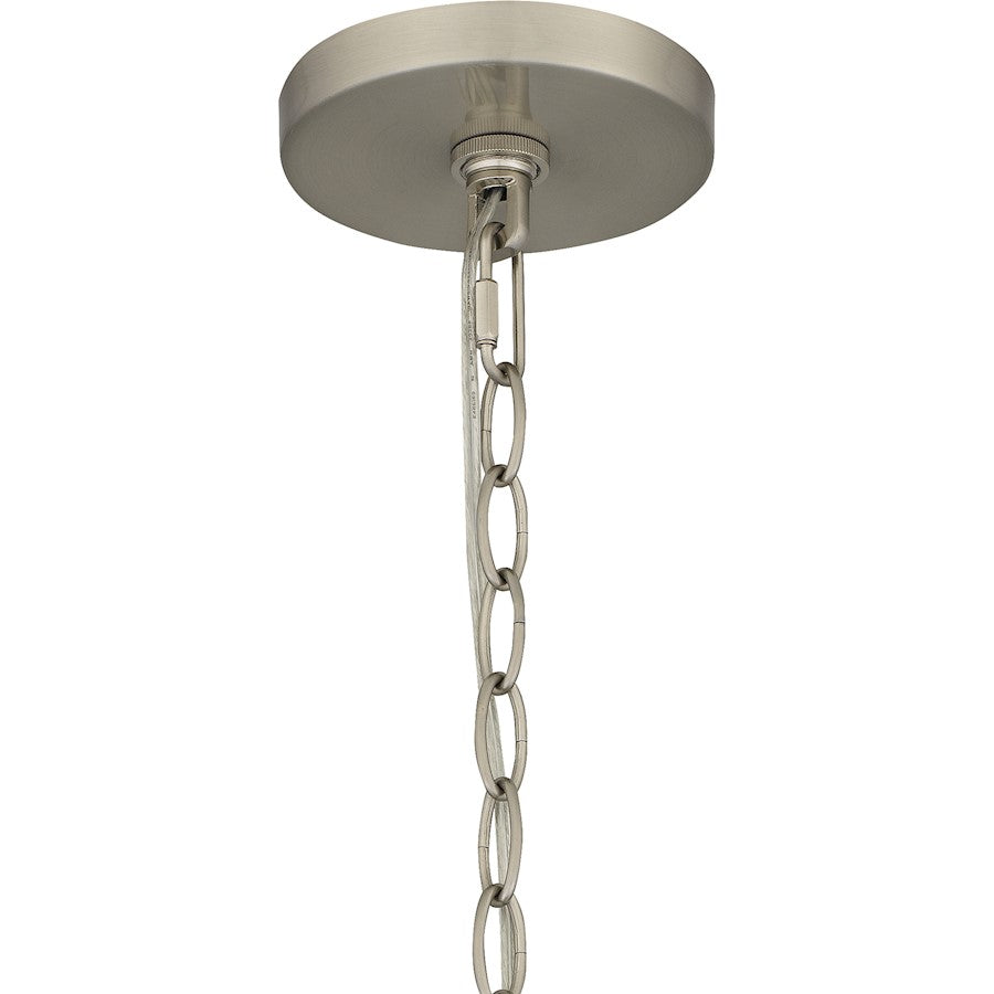 1 Light Mini Pendant, Brushed Nickel