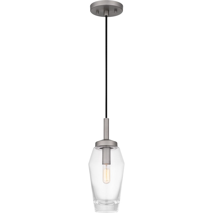 1 Light Mini Pendant, Antique Nickel