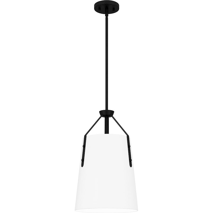 1 Light Mini Pendant, Matte Black