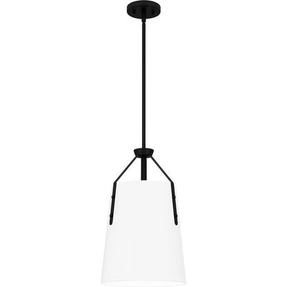 1 Light Mini Pendant, Matte Black