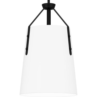 1 Light Mini Pendant, Matte Black