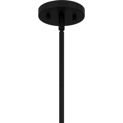 1 Light Mini Pendant, Matte Black