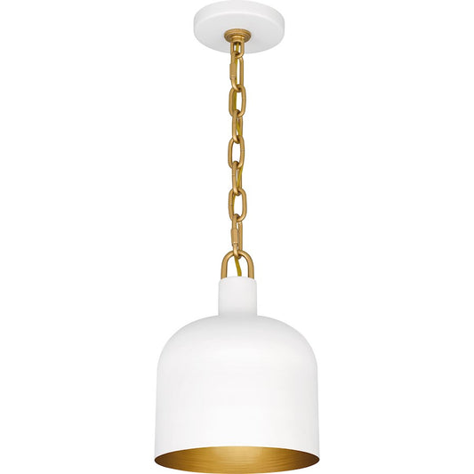 Quoizel 1 Light Mini Pendant, Matte White - QPP6206W