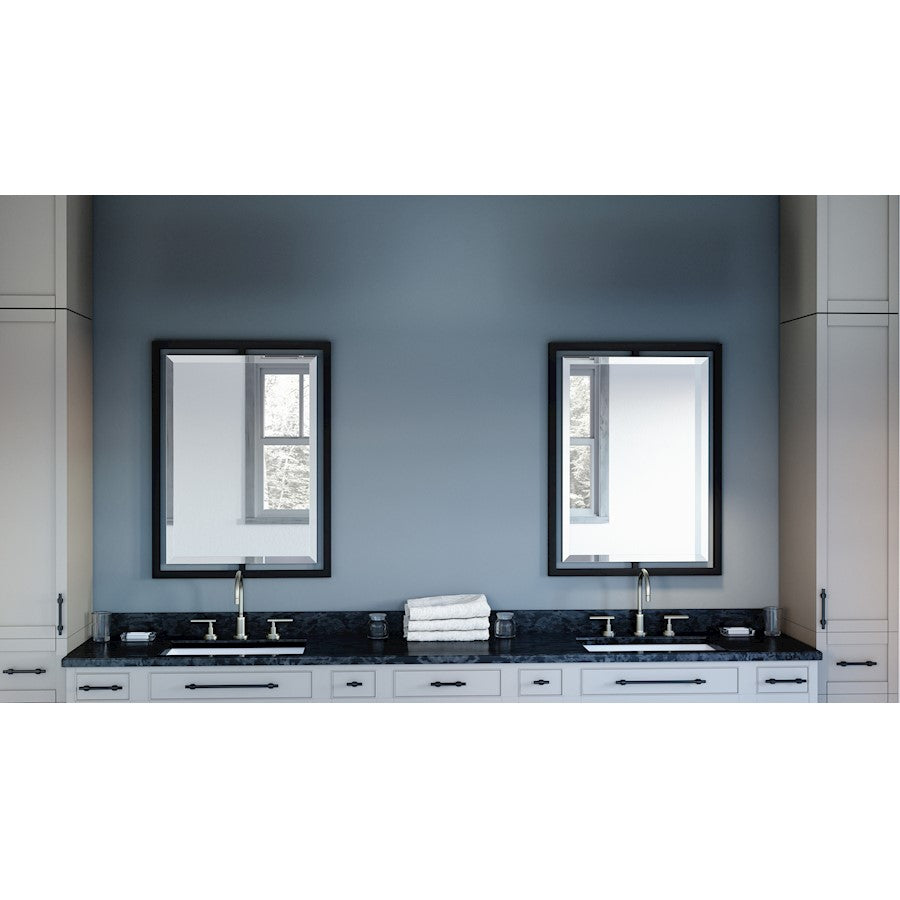 Quoizel 32" Reflections Mirror, Matte Black