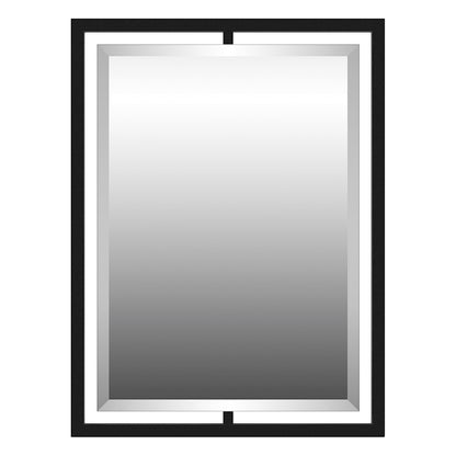 Quoizel 32" Reflections Mirror, Matte Black