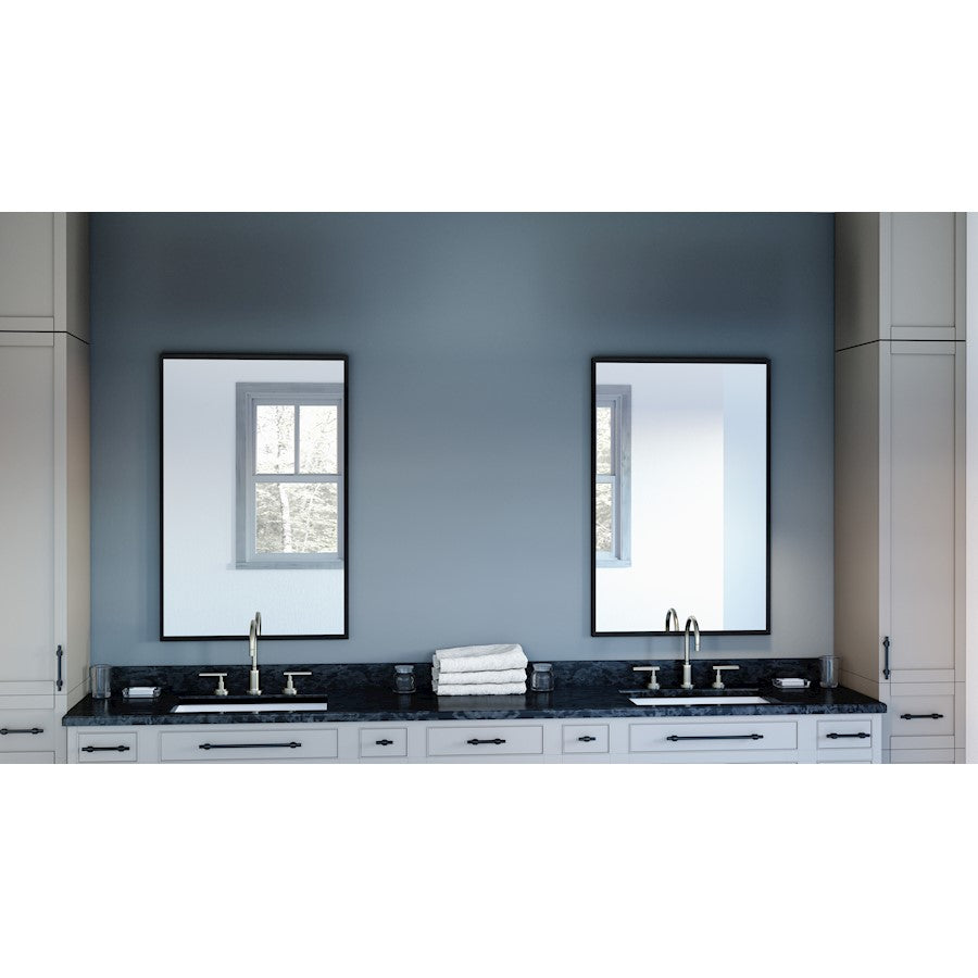 Quoizel 36" Reflections Mirror, Matte Black