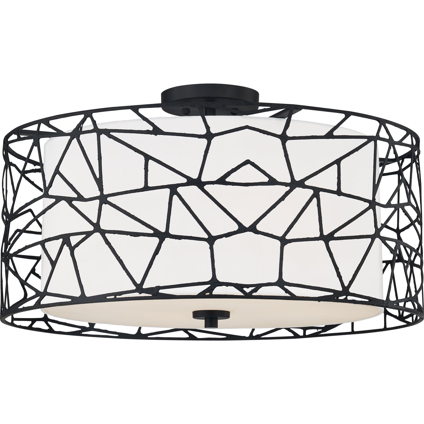 Quoizel Semi-Flush Mount 4 Light Semi-Flush Mount, Matte Black - QSF5274MBK