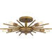 Quoizel Mesquite 5 Light Semi-Flush Mount, Weathered Brass - QSF6158WS
