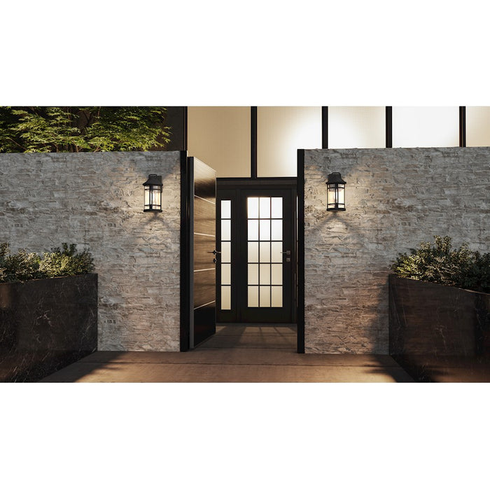 Quoizel Quincy 1 Light Outdoor Wall Mount, Earth Black