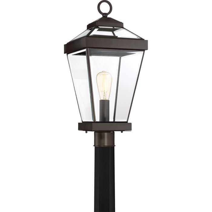 Quoizel Ravine 1 Light Outdoor Post Lantern, Western Bronze