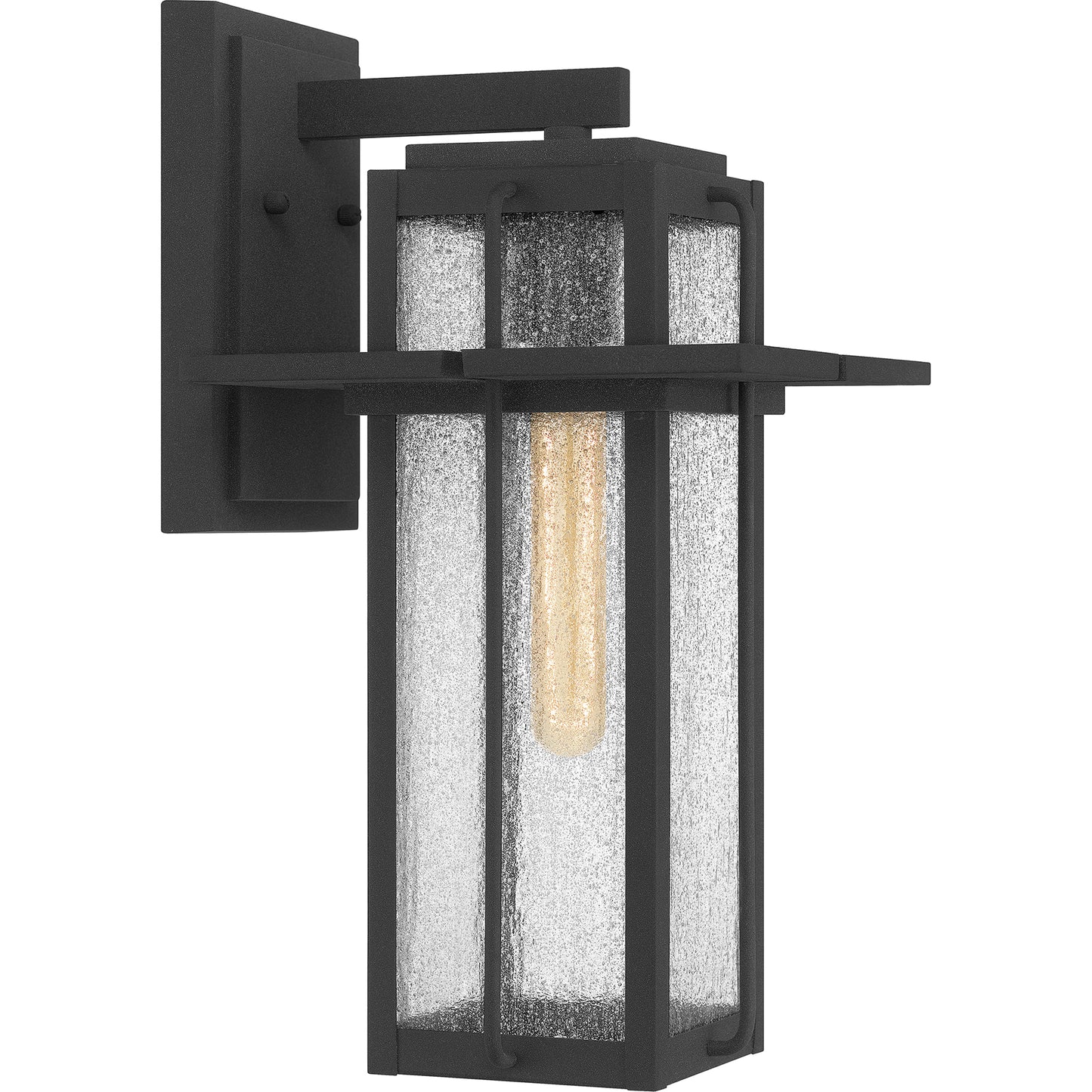 Quoizel Randall 1 Light 13" Outdoor Wall Mount, Mottled Black - RDL8407MB