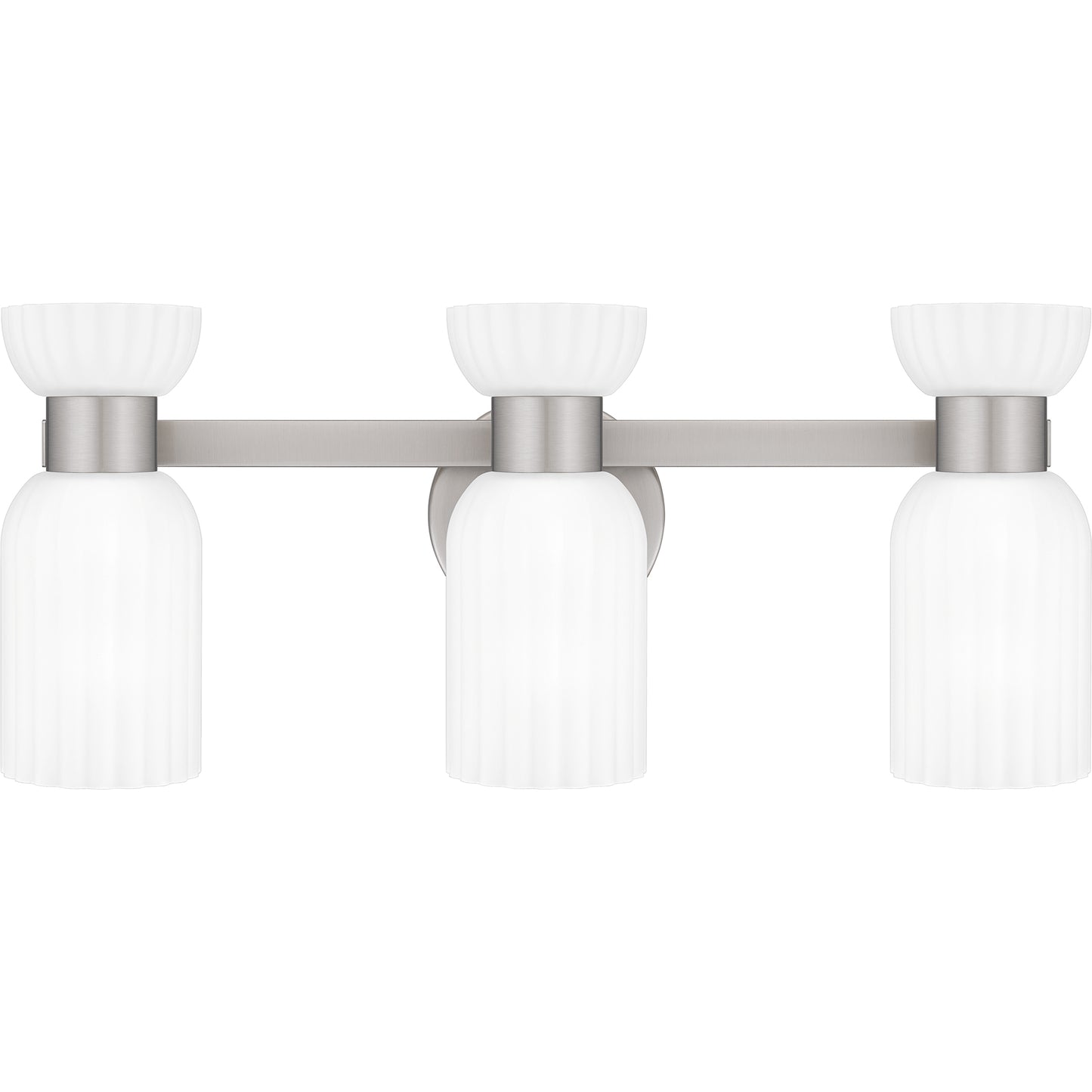 Quoizel Rembrandt 3 Light Bath Light, Nickel/Etched Ribbed - REB8622BN