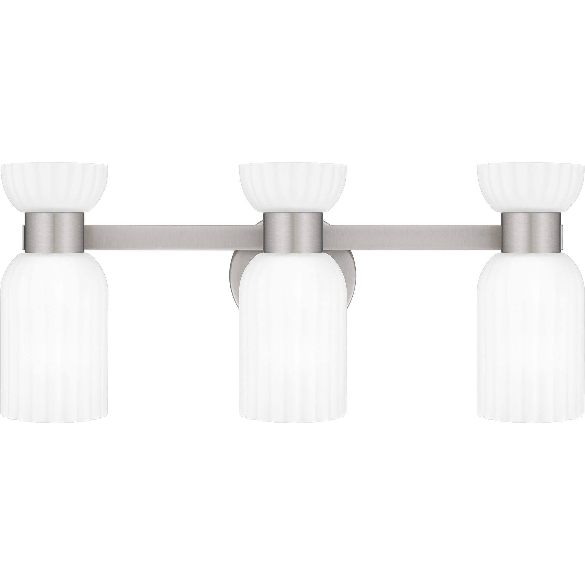 Quoizel Rembrandt 3 Light Bath Light, Nickel/Etched Ribbed - REB8622BN