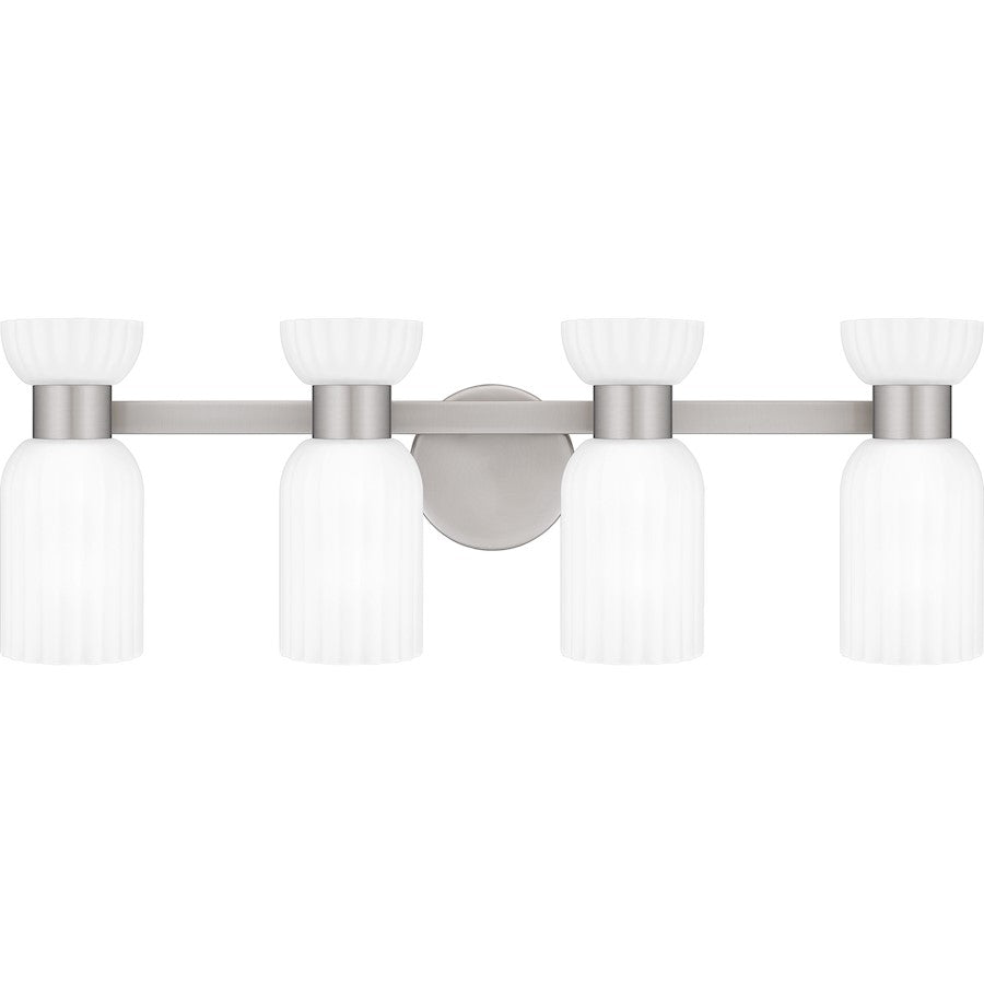 4 Light Bathroom Vanity Light Nickel