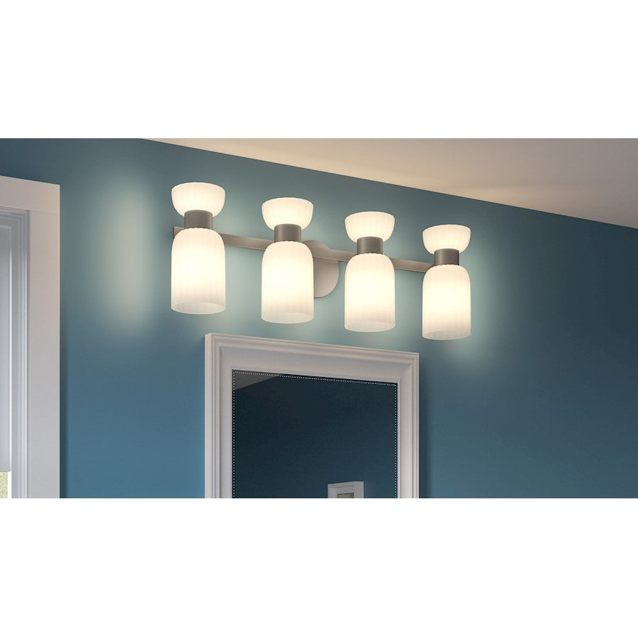 4 Light Bathroom Vanity Light Nickel