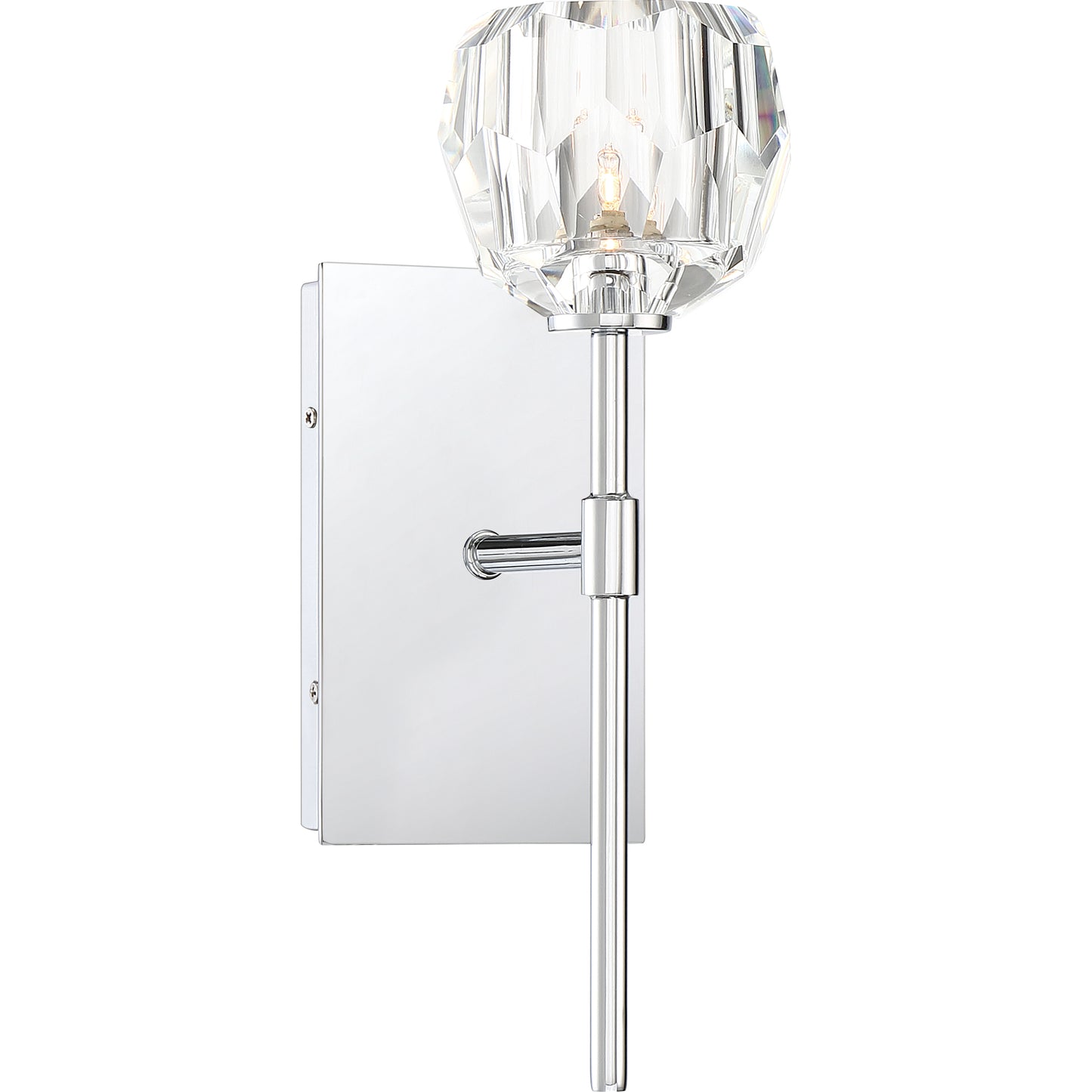 1 Light Bathroom Vanity Light, Polished Chrome