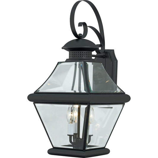 Quoizel 1 Light Rutledge Outdoor Wall Lantern, Mystic Black