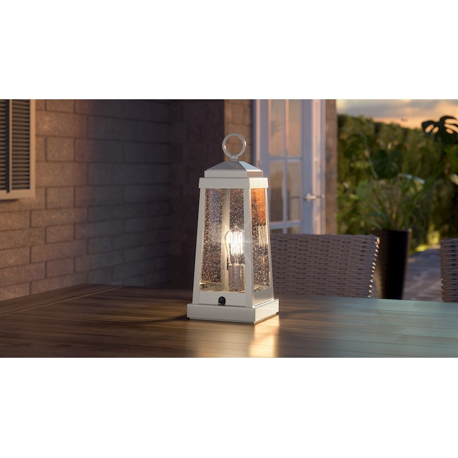 Ravenel Table Lamp, Clear Seeded