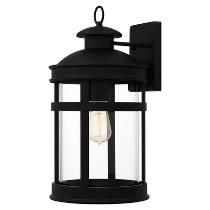 Quoizel Scout 1 Light 10" Outdoor Lantern, Matte Black/Clear - SCO8409MBK