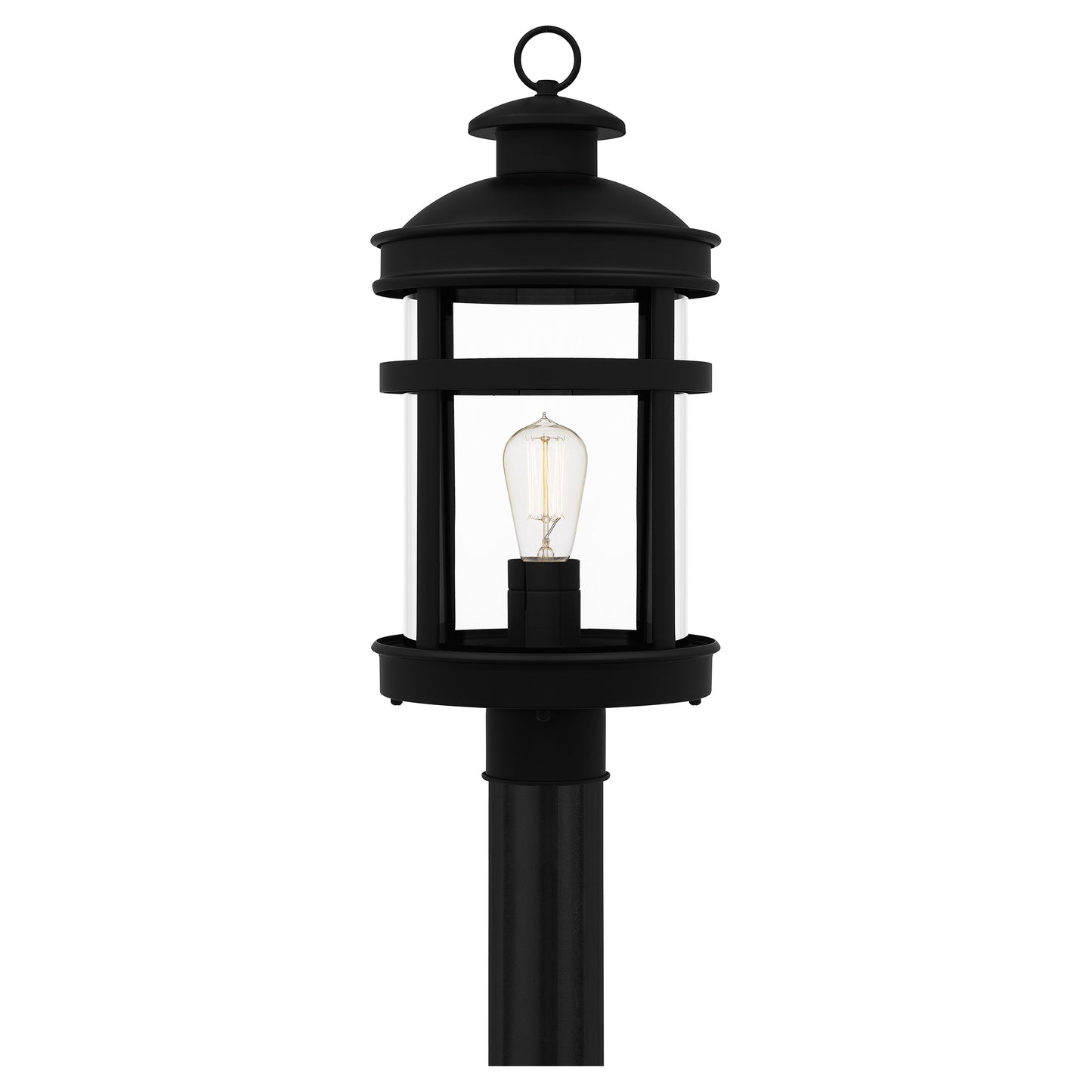 Quoizel Scout 1 Light 20" Outdoor Lantern, Matte Black/Clear - SCO9009MBK