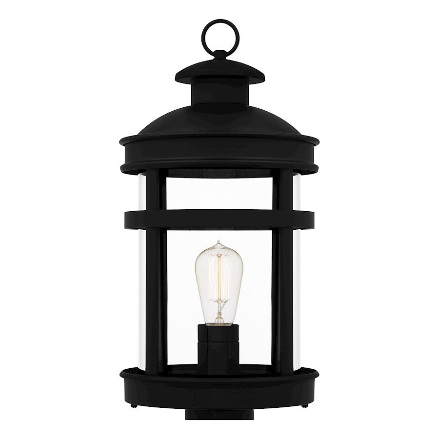 Quoizel Scout 1 Light 20" Outdoor Lantern, Matte Black/Clear