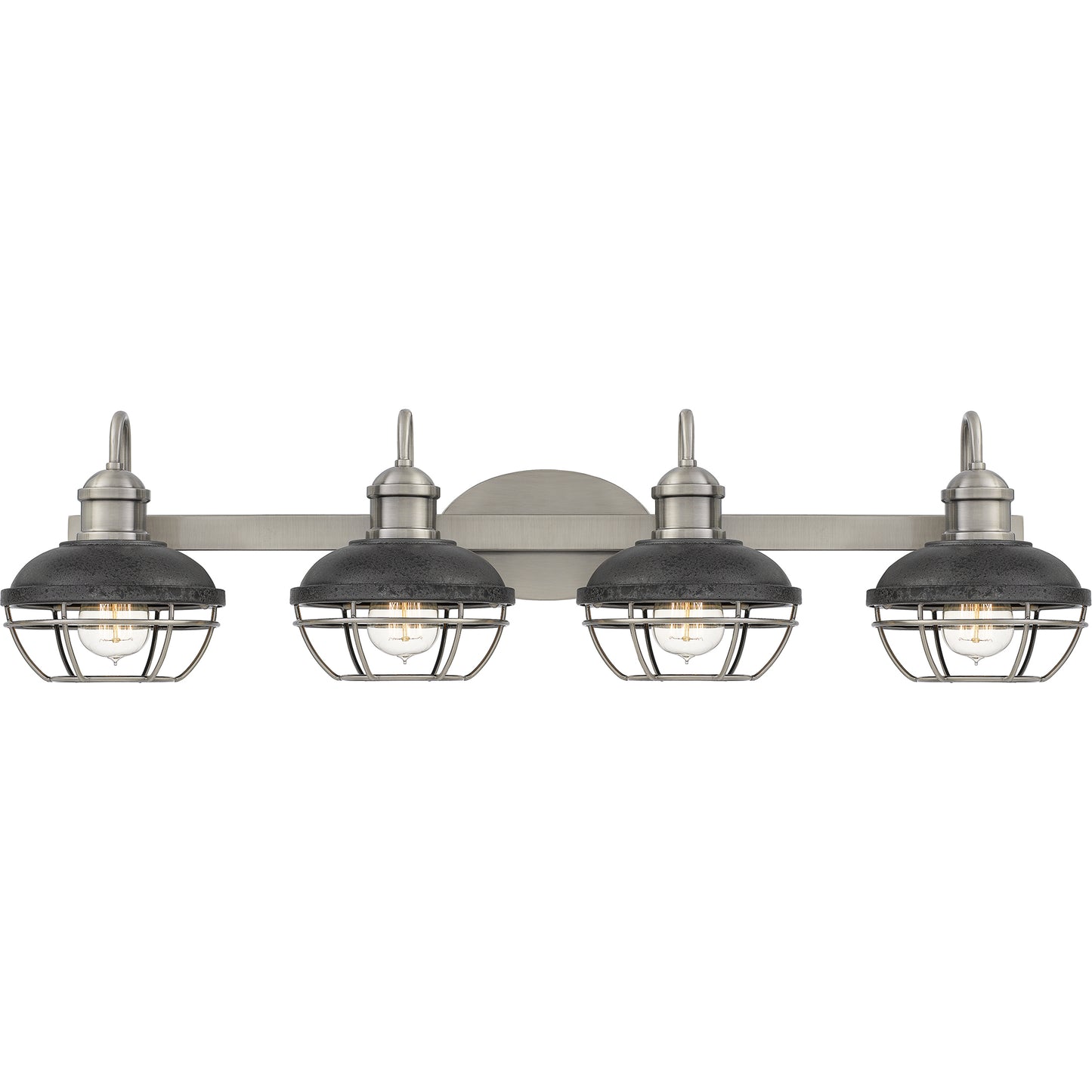 Quoizel Sandpiper 2 Light Bath, AP Nickel/Distress Iron Shade - SPP8617AP