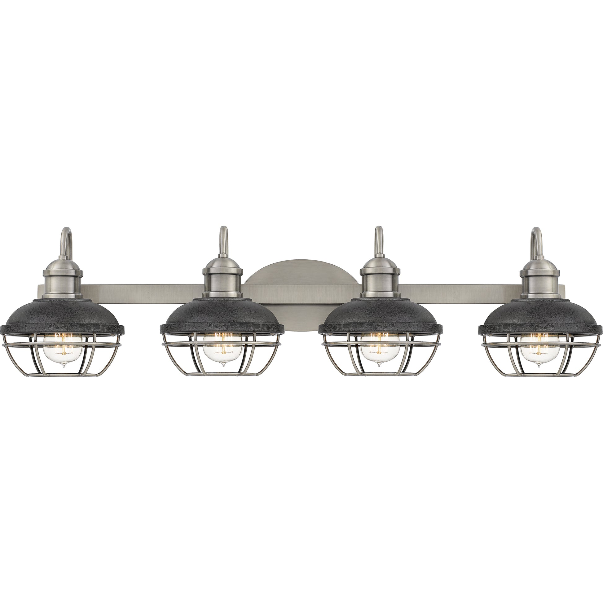 Quoizel Sandpiper 2 Light Bath, AP Nickel/Distress Iron Shade - SPP8617AP