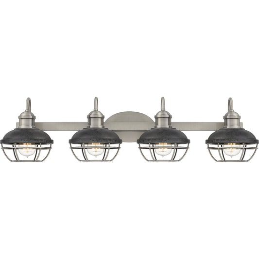 Quoizel Sandpiper 2 Light Bath, AP Nickel/Distress Iron Shade - SPP8617AP