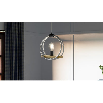 1 Light Mini Pendant, Brushed Nickel