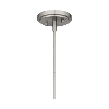 1 Light Mini Pendant, Brushed Nickel