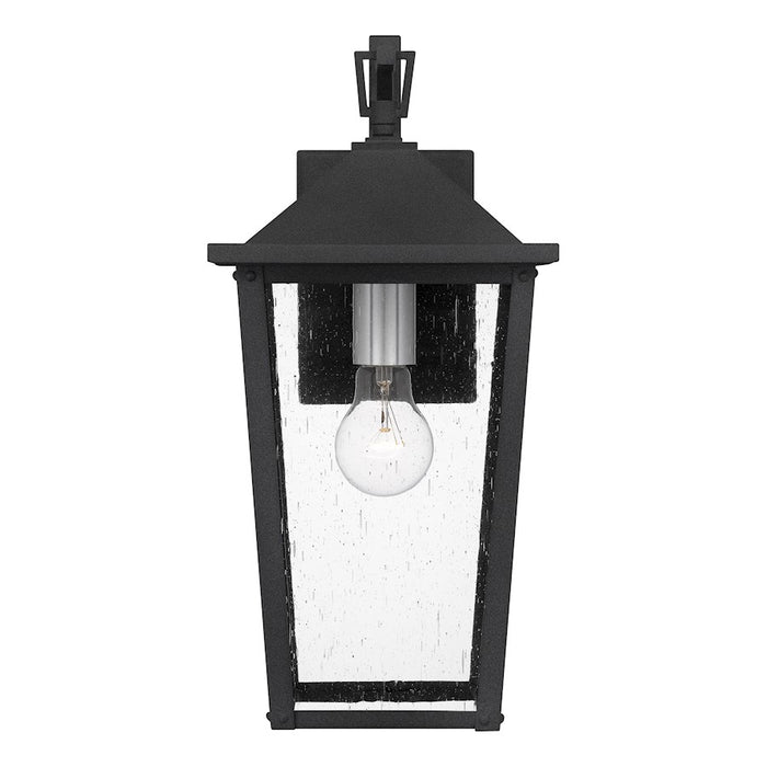Quoizel Stoneleigh 1 Light Outdoor Lantern, Mottled Black/Seed
