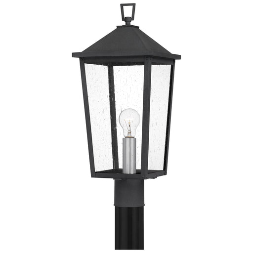 Quoizel Stoneleigh 1 Light 22" Outdoor Lantern, Mottled Black/Seed - STNL9009MB