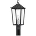 Quoizel Stoneleigh 1 Light 22" Outdoor Lantern, Mottled Black/Seed - STNL9009MB