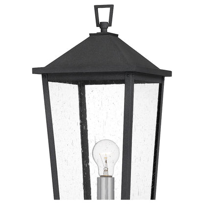 Quoizel Stoneleigh 1 Light 22" Outdoor Lantern, Mottled Black/Seed