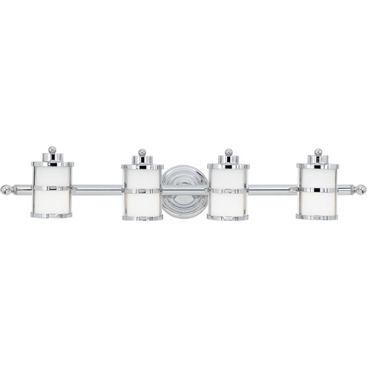 Quoizel Tranquil Bay Bath Fixture, Polished Chrome