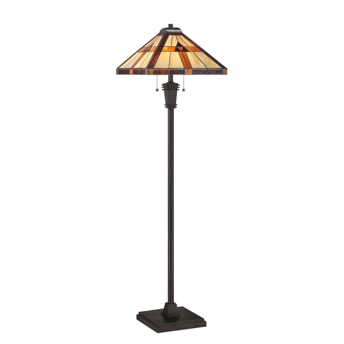 Quoizel 2 Light Bryant Tiffany Floor Lamp
