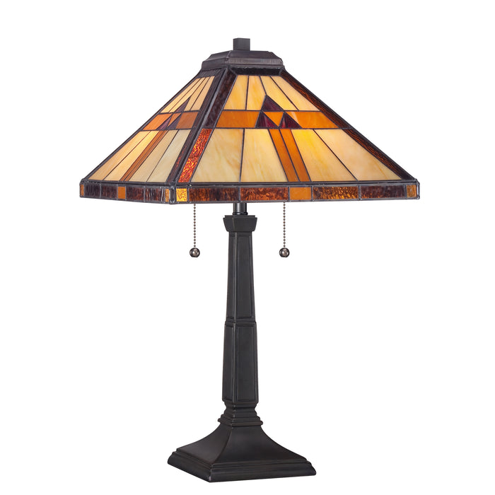 Quoizel 2 Light Bryant Tiffany Table Lamp