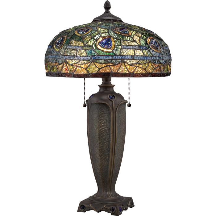 Quoizel 2 Light Lynch Tiffany Table Lamp
