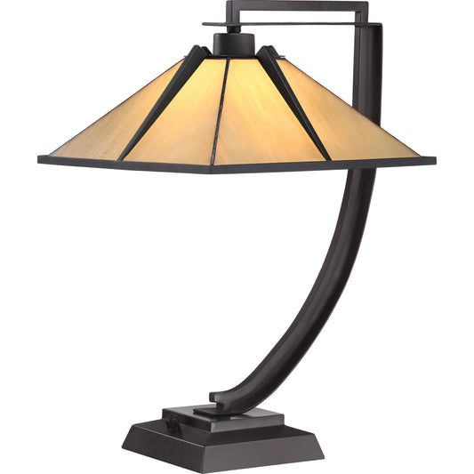 Pomeroy Tiffany Table Lamp, Western Bronze