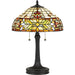 Quoizel Quinn 2 Light Table Lamp Tiffany, Vintage Bronze/Tiffany - TF5215TVB