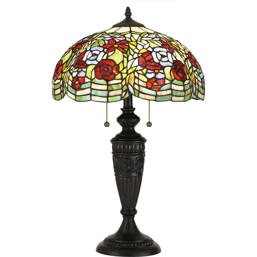 Quoizel Privette 2 Light Table Lamp Tiffany, Vintage Bronze/Tiffany - TF5219TVB