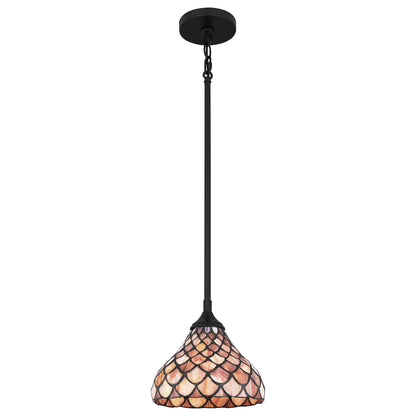 Quoizel Ursa 1 Light Mini Pendant, Matte Black - TF5328MBK