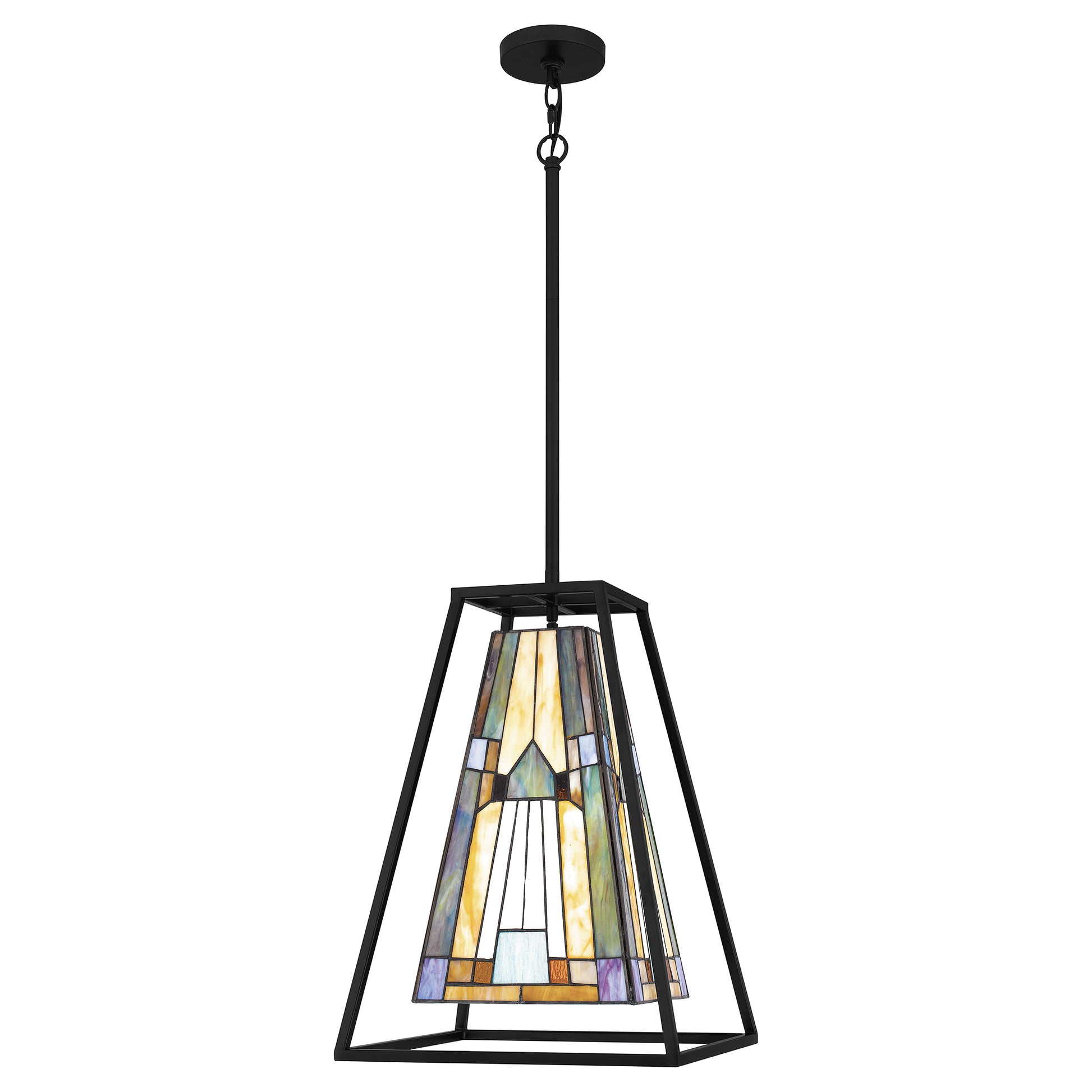 Quoizel Caledonia 1 Light Mini Pendant, Matte Black - TF5331MBK