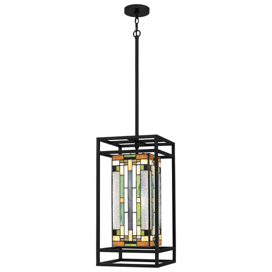 Quoizel Mateo 1 Light Mini Pendant, Matte Black - TF5333MBK