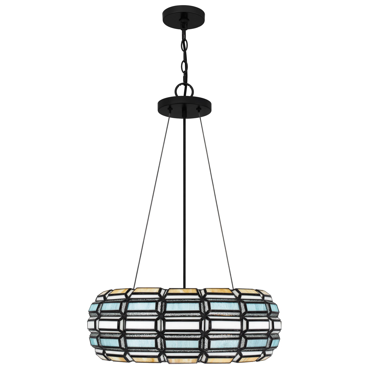 Quoizel Shanghai 3 Light Pendant, Matte Black - TF5334MBK